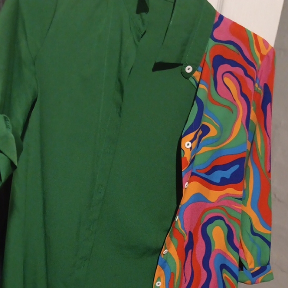 Colorful Abstract Patterned Dress - Picture 2 of 4